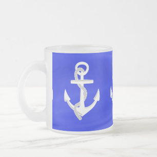 Taza De Cristal Esmerilado Las anclas de la nave