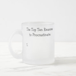 Taza De Cristal Esmerilado Las diez principales razones para posponer el Chis