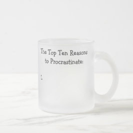 Taza De Cristal Esmerilado Las diez principales razones para posponer el Chis