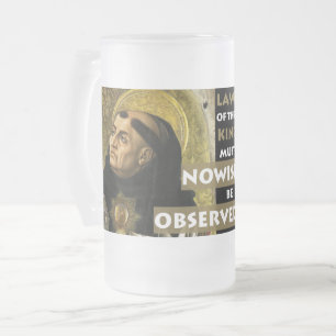 Taza De Cristal Esmerilado Las leyes de esta resistencia de Aquinas de la
