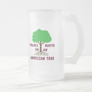 Taza De Cristal Esmerilado Las raíces polski americanas