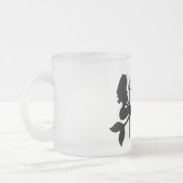 Taza De Cristal Esmerilado Las sirenas del pecado: vidrio escarlatado