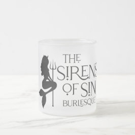 Taza De Cristal Esmerilado Las sirenas del pecado: vidrio escarlatado