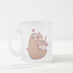 Taza De Cristal Esmerilado Las tragamonedas y los gatos son los mejores amigo