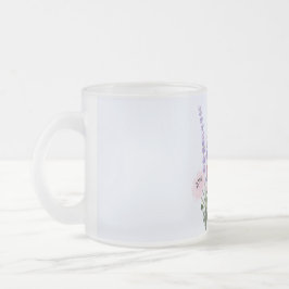 Taza De Cristal Esmerilado Lavender Coffee Mug