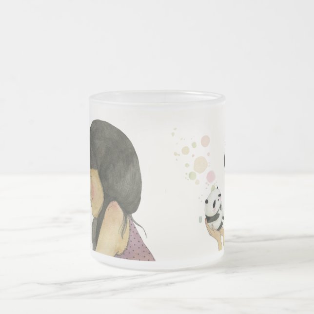 Taza De Cristal Esmerilado Le adoro (Centro)