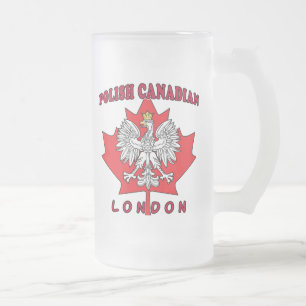 Taza De Cristal Esmerilado Leaf polaco londinense