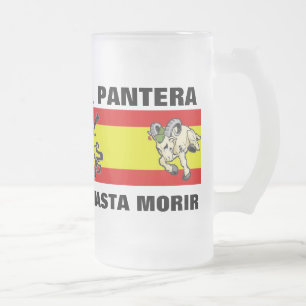 TAZA DE CRISTAL ESMERILADO LECHE DE PANTERA