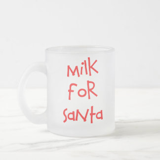 Taza De Cristal Esmerilado Leche para la rana de Santa
