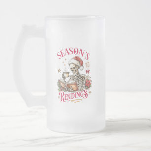 Taza De Cristal Esmerilado Lecturas de la Temporada 
