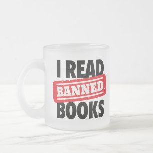 Taza De Cristal Esmerilado Leer libros prohibidos Frosted Mug