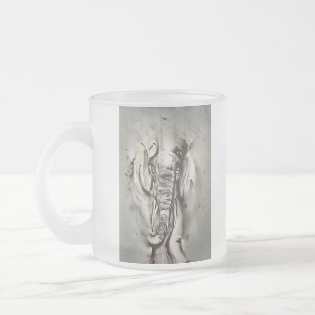 Taza De Cristal Esmerilado Léléphant (Izquierda)