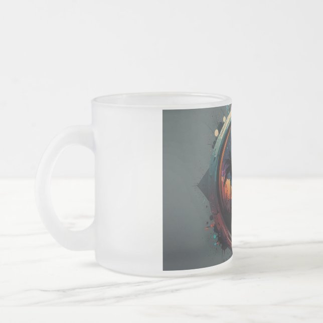 Taza De Cristal Esmerilado lente exótica (Izquierda)