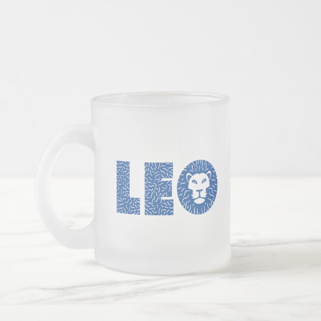 Taza De Cristal Esmerilado Leo (Izquierda)