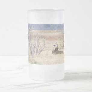 Taza De Cristal Esmerilado León de Yawning