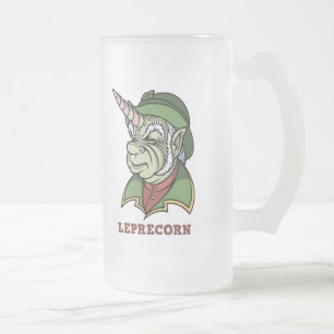 Taza De Cristal Esmerilado Leprecorn