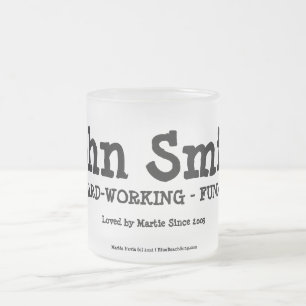 Taza De Cristal Esmerilado Les encanta - Mug (Personalize)