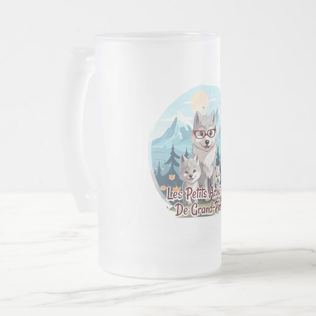 Taza De Cristal Esmerilado Les petits acolytes de Grand-Père (Anverso izquierdo)