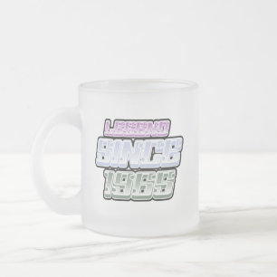 Taza De Cristal Esmerilado Leyenda desde 1965