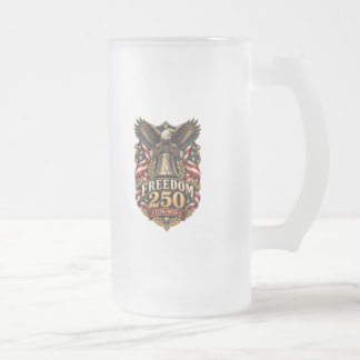 Taza De Cristal Esmerilado LIBERTAD 250 Águila de dos caras esmerilada