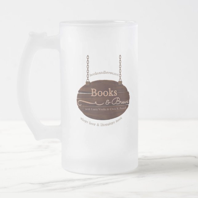 Taza De Cristal Esmerilado Libros y reproducciones de rana (Izquierda)