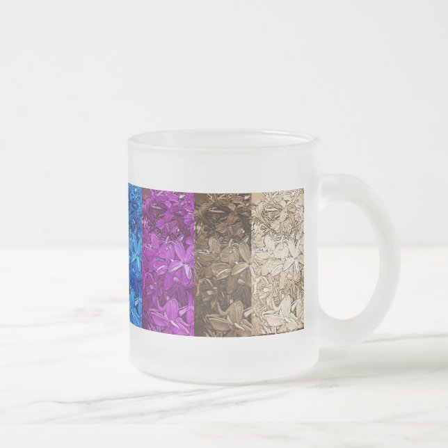 Taza De Cristal Esmerilado Lilacs - Arcoiris (Derecha)