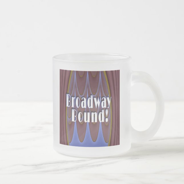 Taza De Cristal Esmerilado ¡Límite de Broadway! (Derecha)
