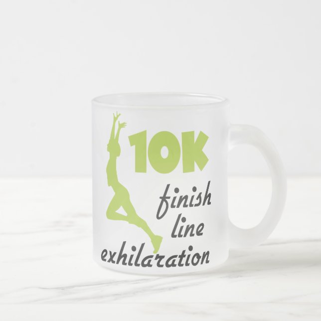 Taza De Cristal Esmerilado Línea de acabado verde de 10.000 (Derecha)