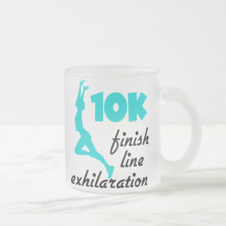 Taza De Cristal Esmerilado Línea de finalización de 10.000 Aqua