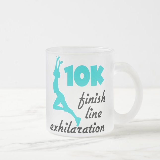 Taza De Cristal Esmerilado Línea de finalización de 10.000 Aqua (Derecha)