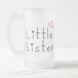 Taza De Cristal Esmerilado little sister