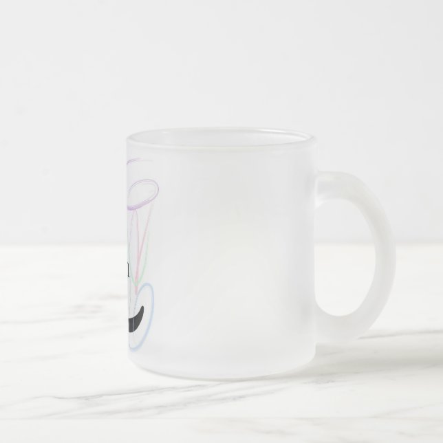 Taza De Cristal Esmerilado livelaughlove (Derecha)