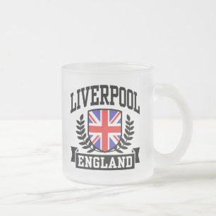 Taza De Cristal Esmerilado Liverpool England