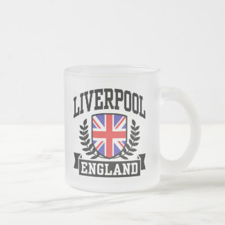 Taza De Cristal Esmerilado Liverpool England