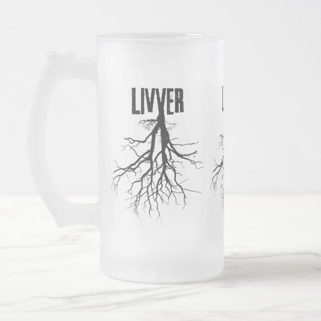 TAZA DE CRISTAL ESMERILADO LIVVERFROST (Izquierda)