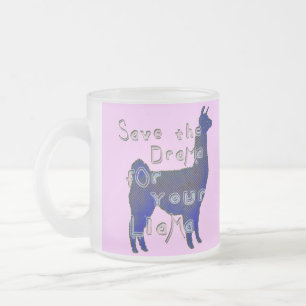 Taza De Cristal Esmerilado llama del drama,