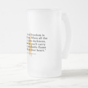 Taza De Cristal Esmerilado Llama inexpugnable - Bomba de vidrio escarcha