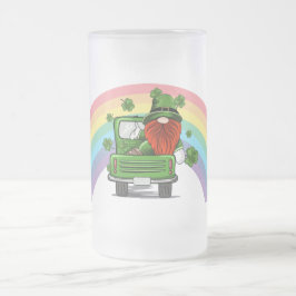 Taza De Cristal Esmerilado Llámame Lucky Gnome St Patricks Day
