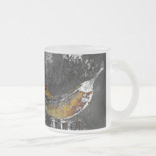 Taza De Cristal Esmerilado llano de plátano