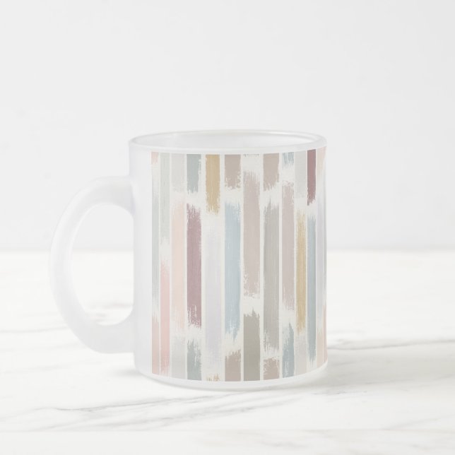 Taza De Cristal Esmerilado Lluvia de colores (Izquierda)