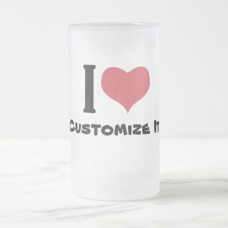 Taza De Cristal Esmerilado Lo Personalizar.