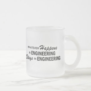 Taza De Cristal Esmerilado Lo que sucede - ingeniería