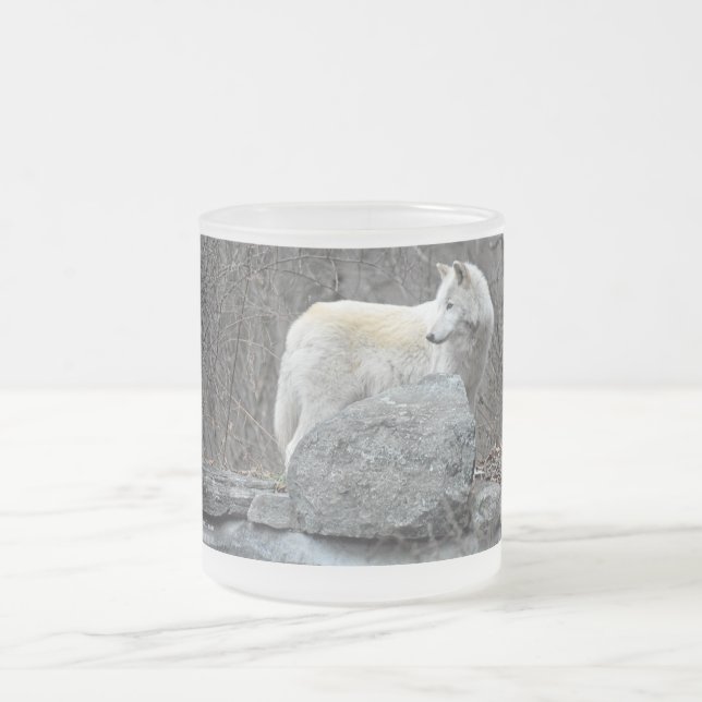 Taza De Cristal Esmerilado Lobo (Centro)