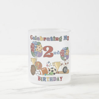 Taza De Cristal Esmerilado Loco para los deportes camisetas y regalos de 2º c