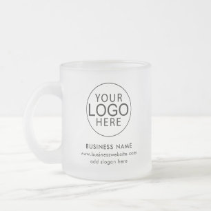 Taza De Cristal Esmerilado Logotipo Corporativo de la Empresa Artículos Promo