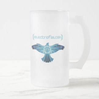 Taza De Cristal Esmerilado Logotipo de AElectrofalcon
