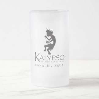 Taza De Cristal Esmerilado Logotipo de Kalypso Kane en negro