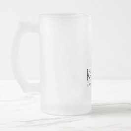 Taza De Cristal Esmerilado Logotipo de Kalypso Kane en negro