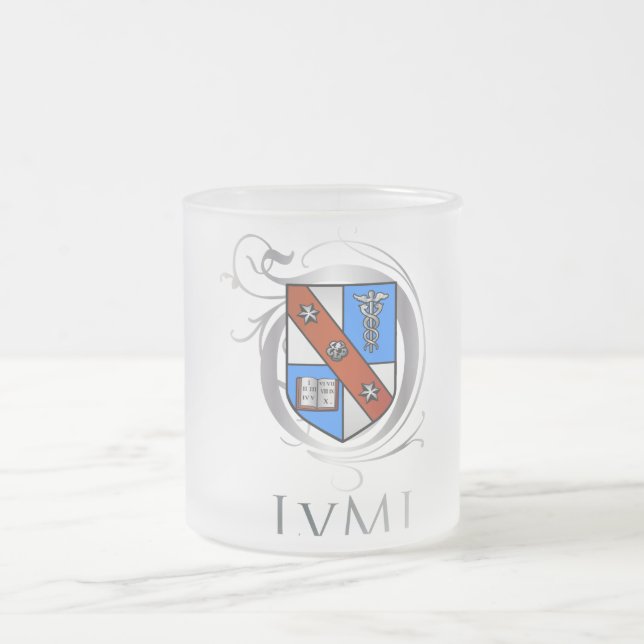 Taza De Cristal Esmerilado Logotipo de Mises (Centro)