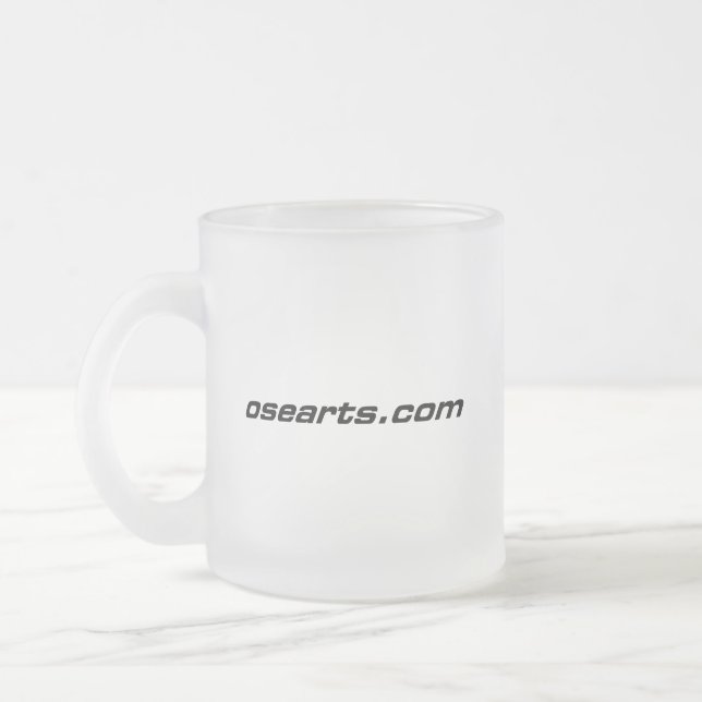 Taza De Cristal Esmerilado Logotipo de Osearts (Izquierda)